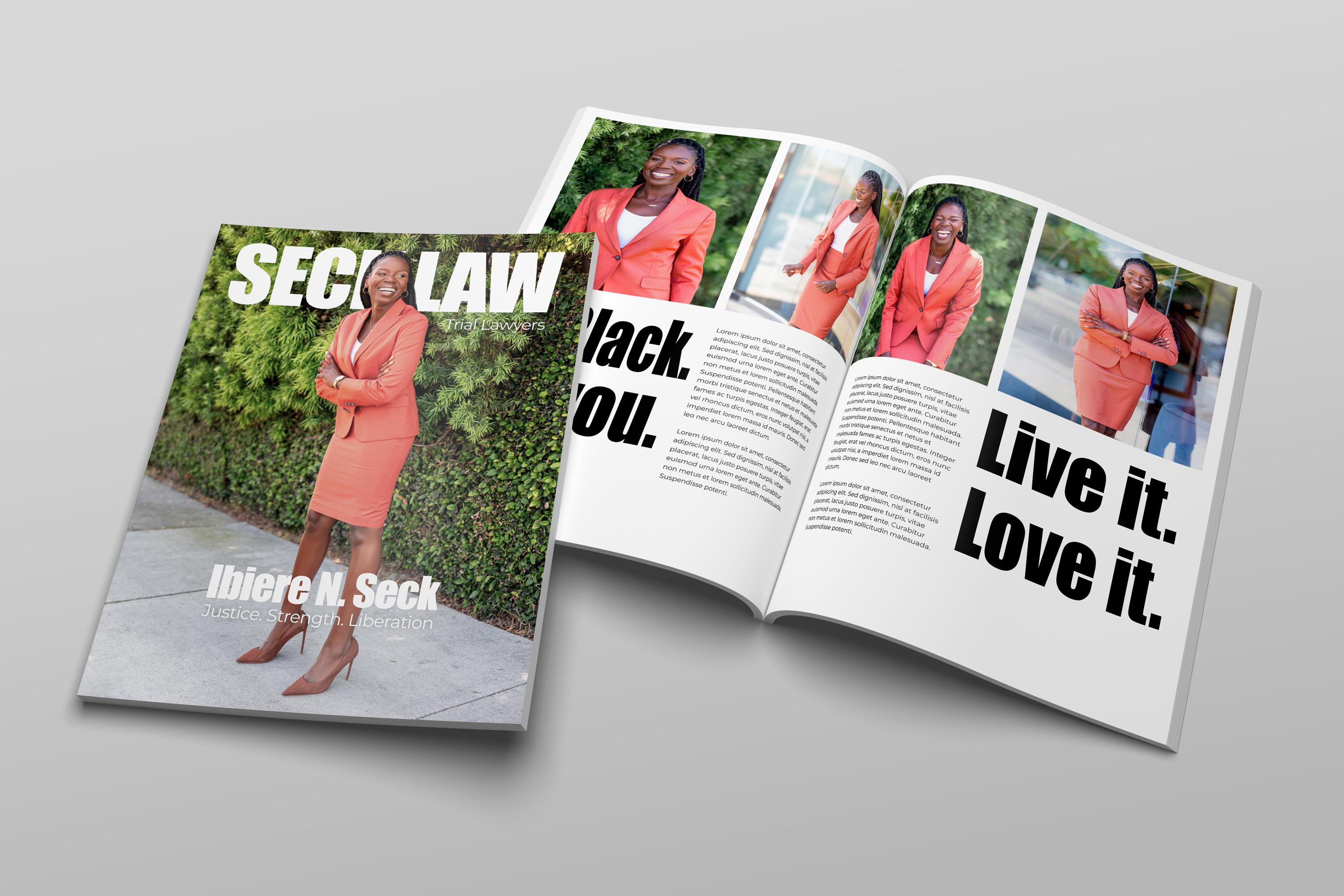 A father and son embracing at a gala for lawyers